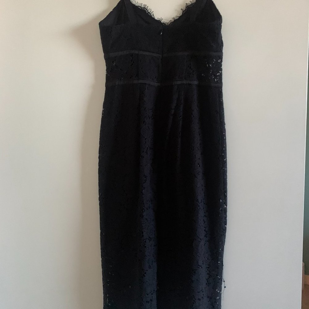 Express Black Midi Lace Dress